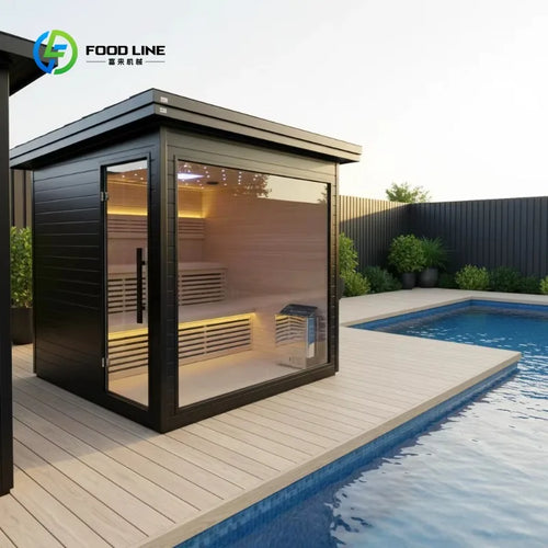 Modern Outdoor Cedar Sauna