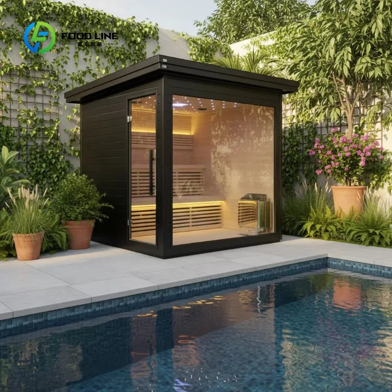 Modern Outdoor Cedar Sauna